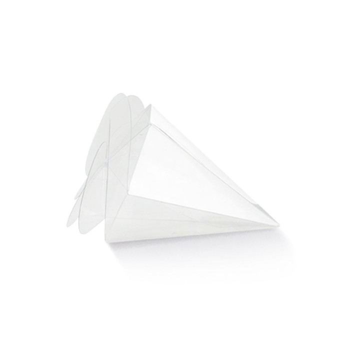 CONO PLASTICA TRASPARENTE 80 MM.